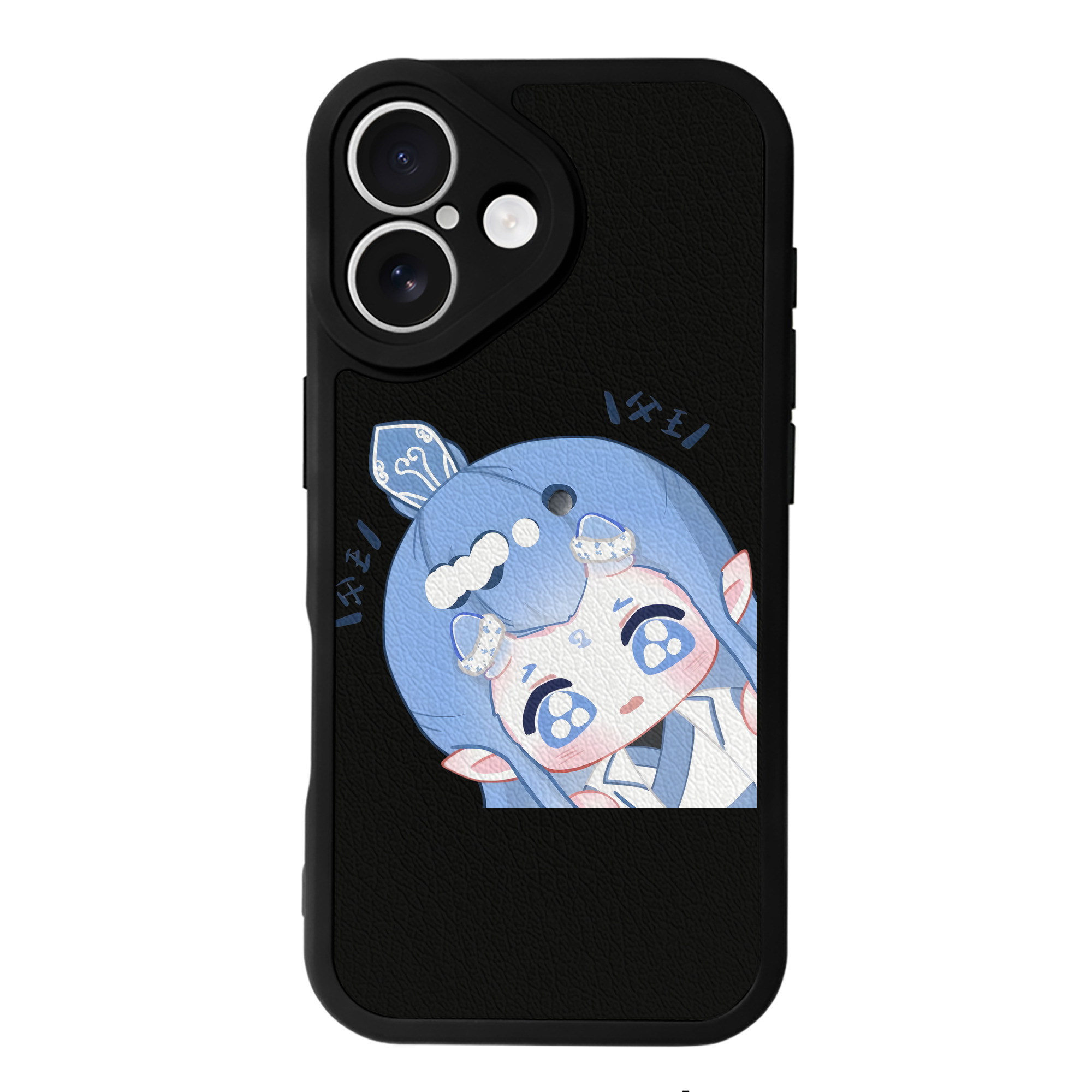 （画像用） Ne Zha 2 ナタ 魔童の大暴れ 【iPhone 16シリーズ対応】シリコンスマホケース（レザー調） 材質：シリコン